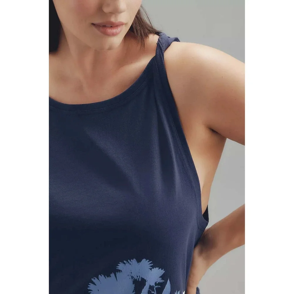 Daily Practice by Anthropologie Lane Line Graphic Mini Dress Navy Blue 95 Sporty